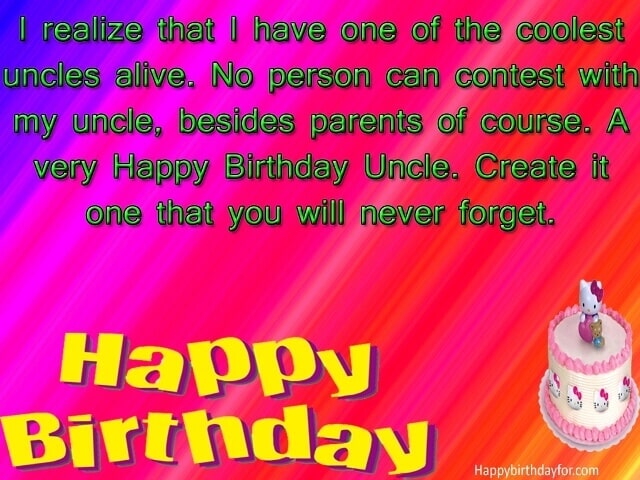 Birthday Wishes for Uncle sms messages pictures gifts photos wallpapers cards quotes
