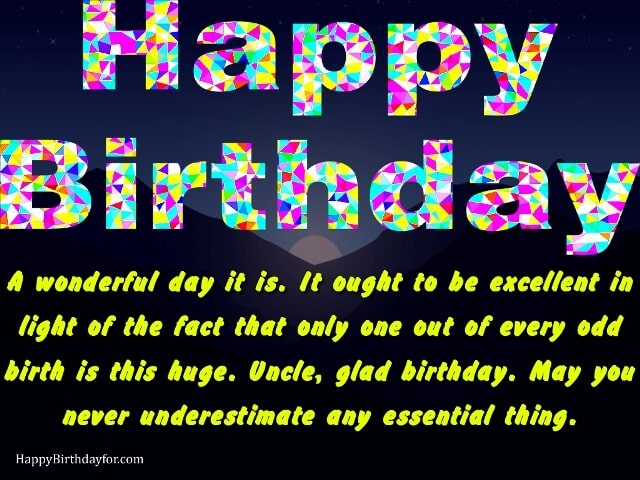 Birthday Wishes for Uncle sms messages pictures gifts photos wallpapers cards quotes