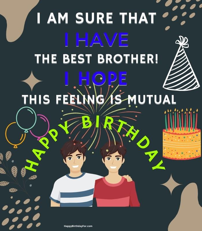 Happy Birthday wishes for brother image