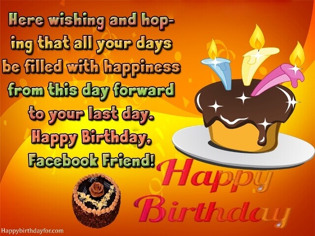 Happy Birthdays Wishes for Facebook Friends wallpapers greetings cards images photos pictures