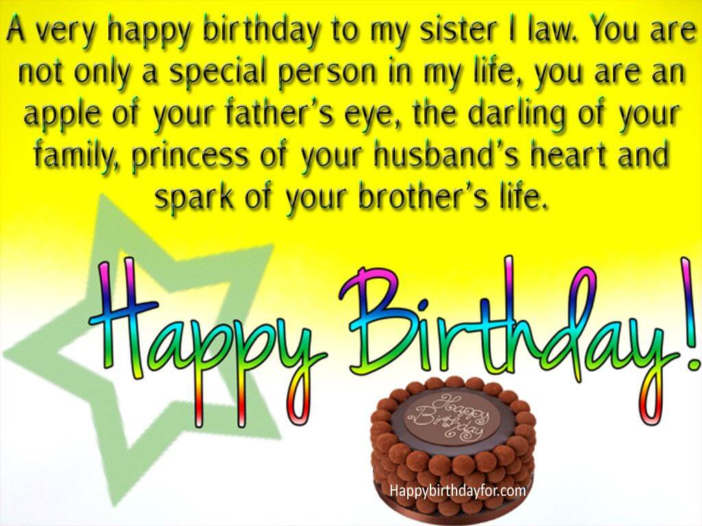Happy birthday greeting card for elder sister in law messages