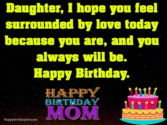 Birthday Wishes for Daughter from mom card photos pictures images wallpapers pic