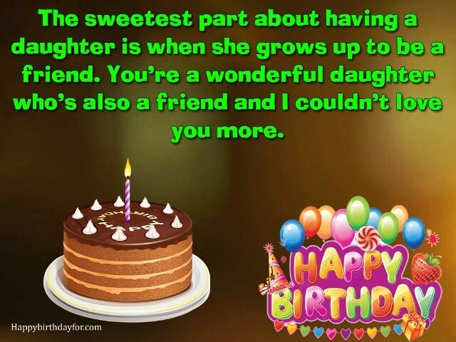 Birthday Wishes for Daughter from mom card photos pictures images wallpapers messages
