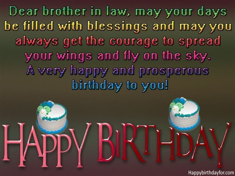 Happy Birthday Wishes Brother In Law wishes Pictures Messages Greetings card