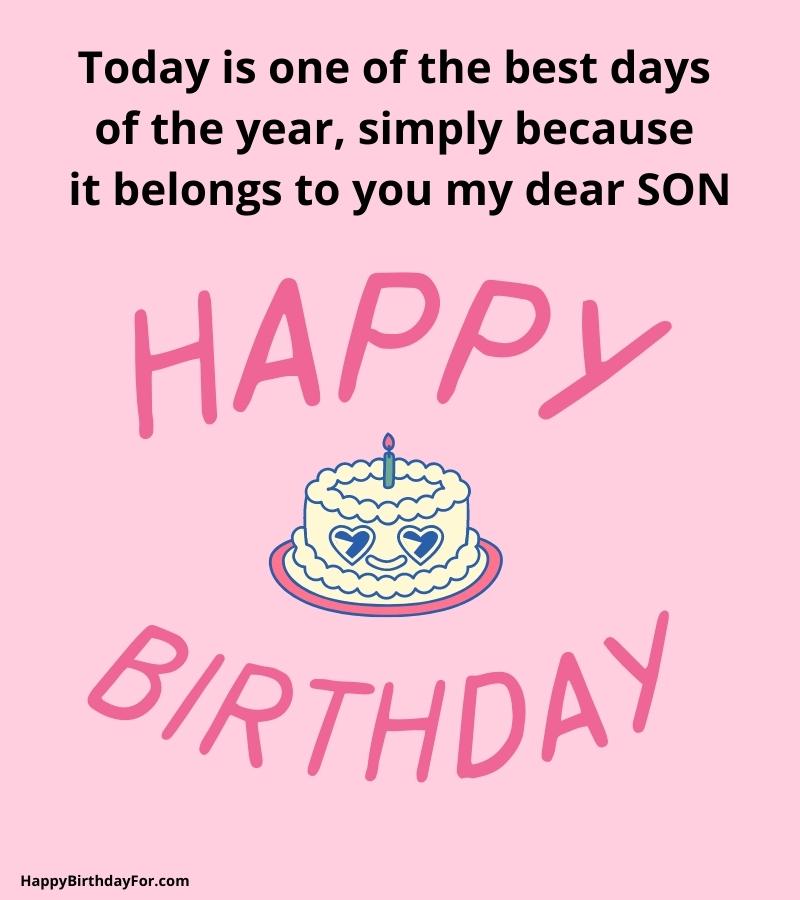 Happy Birthday my dear son image