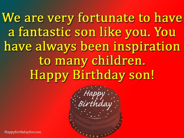 Happy birthdays wishes for son image pictures photos messages greetings cards wallpapers