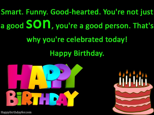 Happy birthdays wishes for son image pictures photos messages greetings cards wallpapers