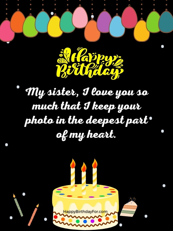 Birthday Wishes For Younger Sister 