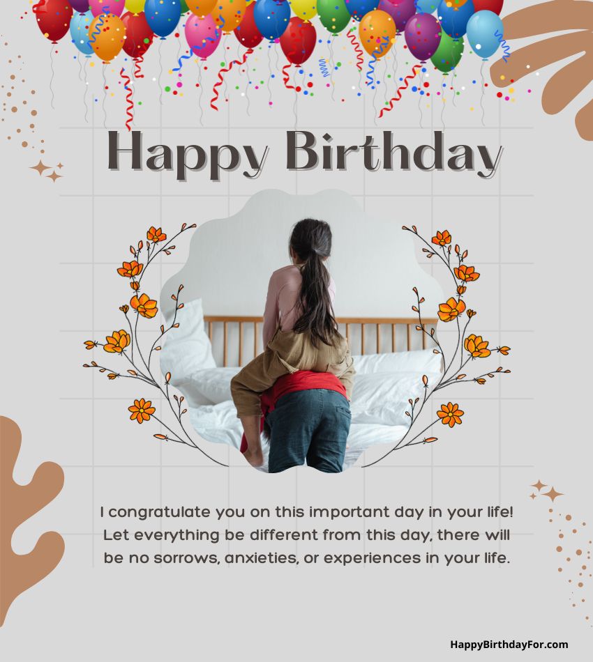Happy Birthday Sister Wishes Card