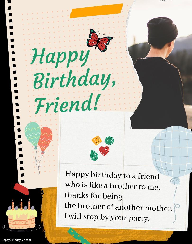 100 Happy Birthday Special Wishes, Messages and Images To Your Male Best Friend