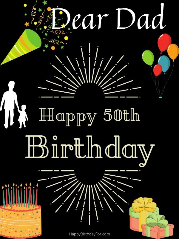100 Happy 50th Birthday Wishes For Dad | Bday Messages To Father