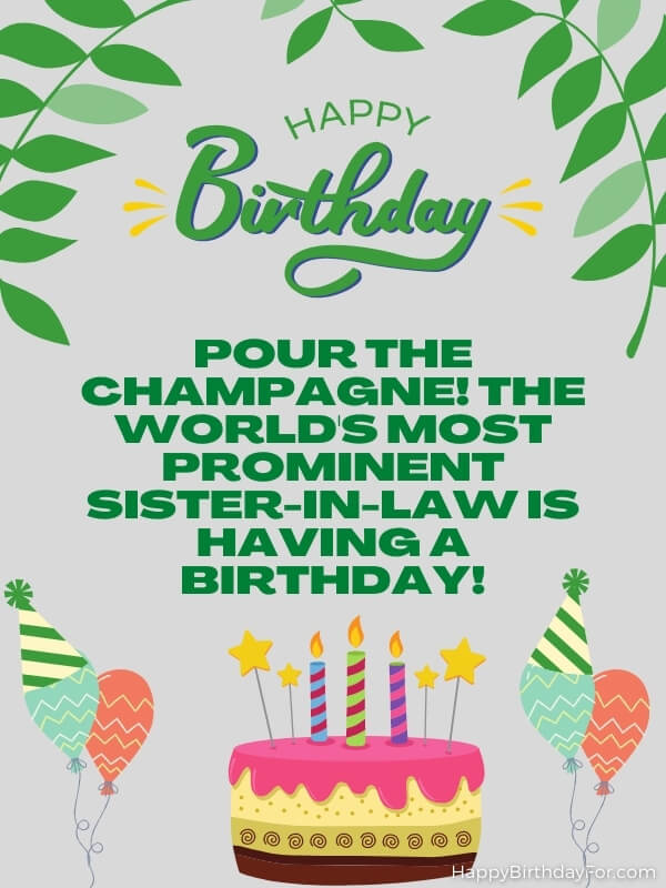 200 Happy Birthday Wishes And Messages For A Sister In Law (Wife's Younger Sister) 6 Happy Birthday Wishes For A Sister In Law