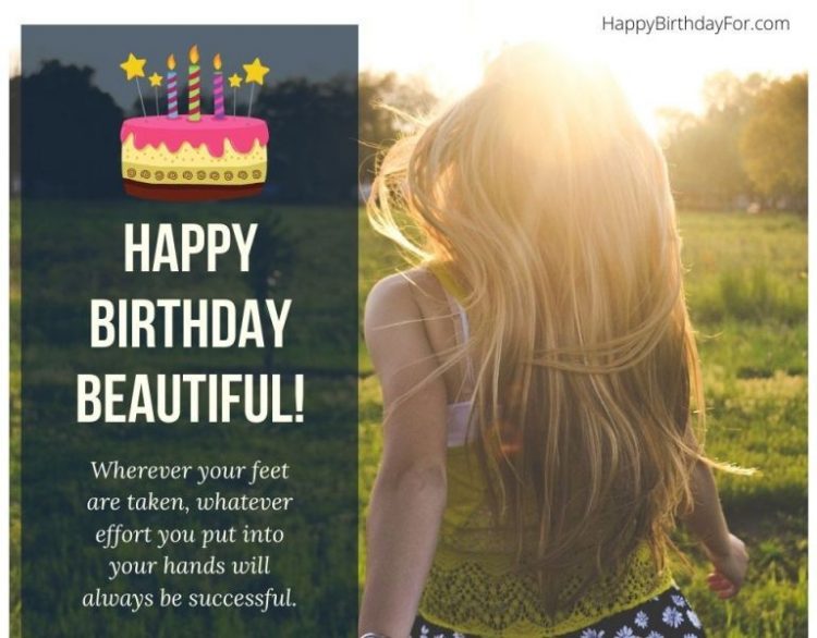 Happy Birthday beautiful wishes messages her girlfriend daughter lover wife female friend lady