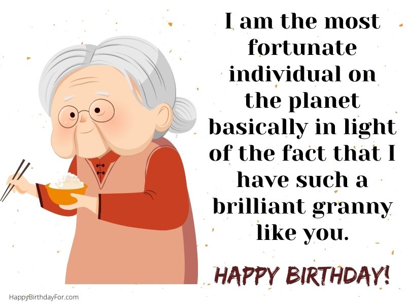 Happy Birthday wishes for grandma grandmother image