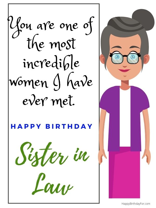 Happy Birthday wishes for sister in law