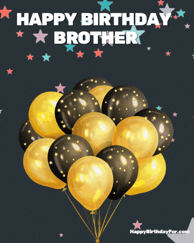 Happy Birthday Brother GIF Images To Share On His Bday