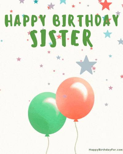 Happy birthday Sister GIF Image