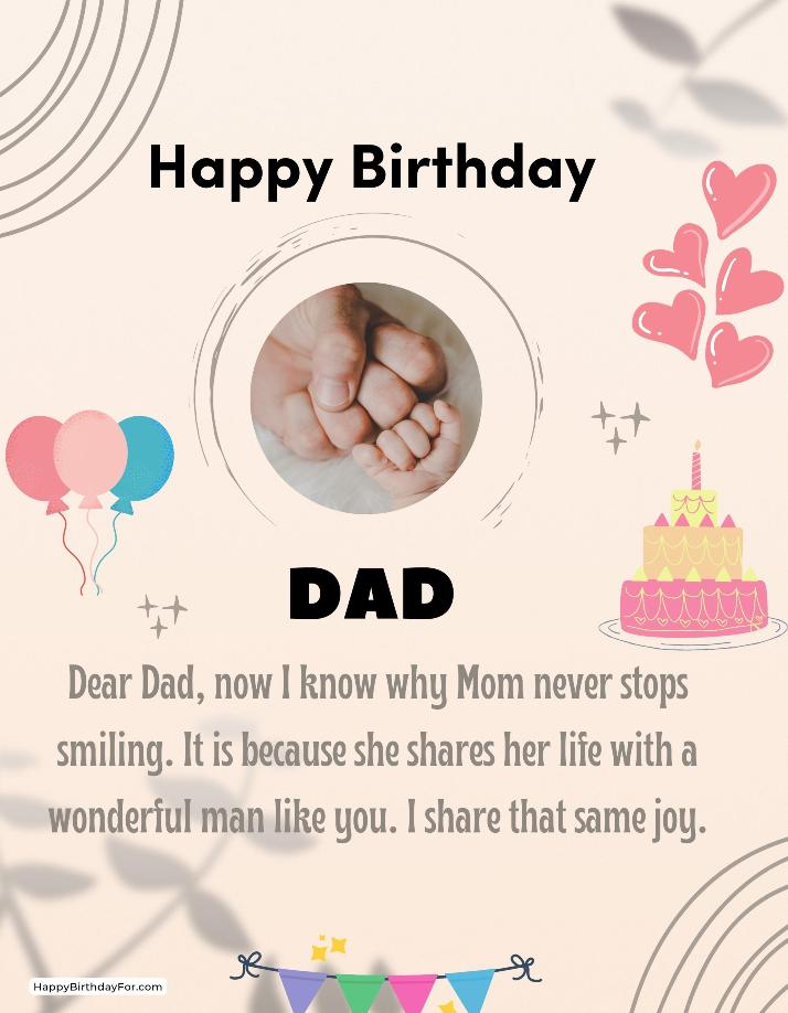 Happy Birthday Dad wishes image