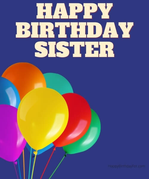 Happy Birthday Greeting Cards For Sister