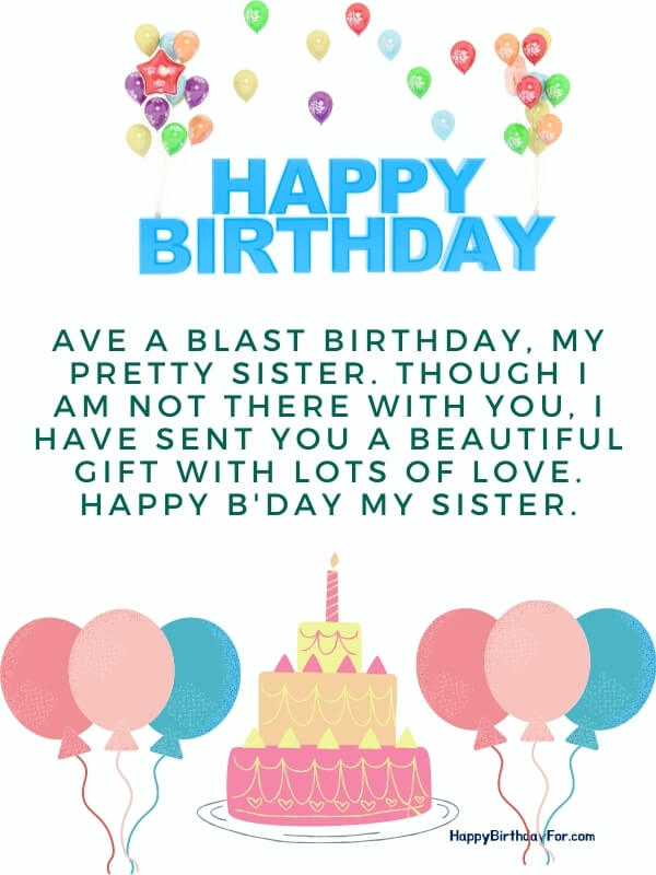 Happy Birthday Wishes for Elder Sister
