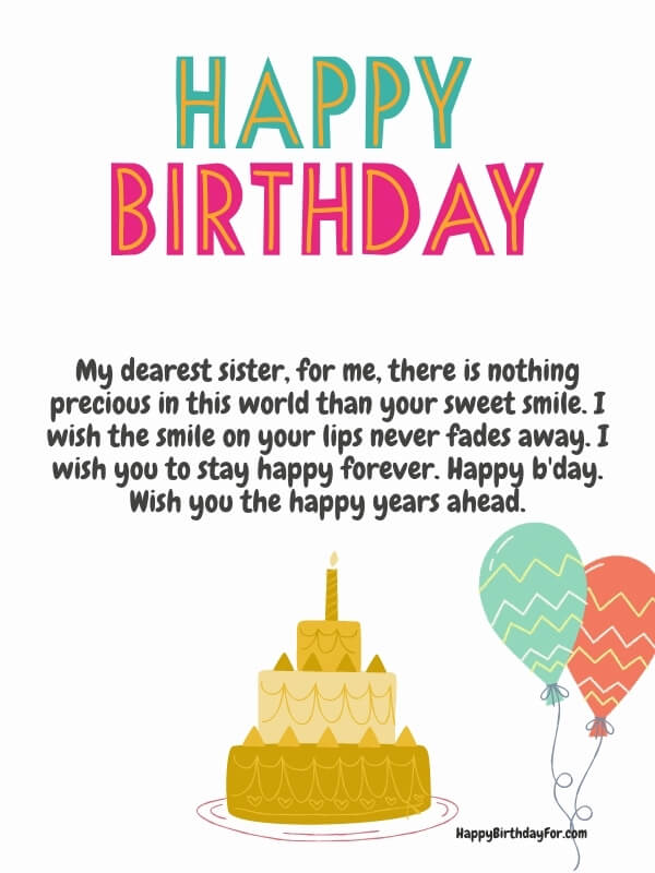 Happy Birthday Wishes for Elder Sister