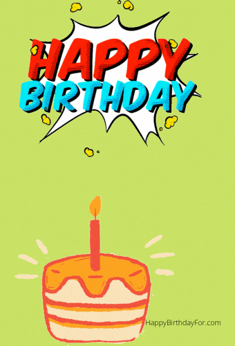 Happy birthday GIF Images cakes