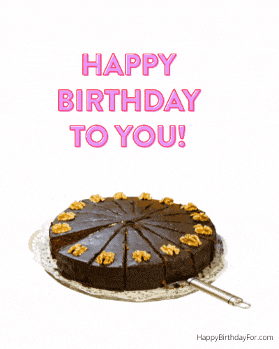 Happy birthday cake GIF images