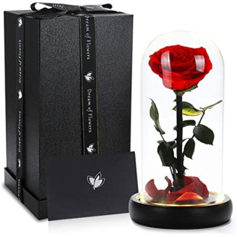 Top 100 Birthday Gift Ideas For Wife - Gift Guide to Husband 32 Beautiful rose is hidden in a box.