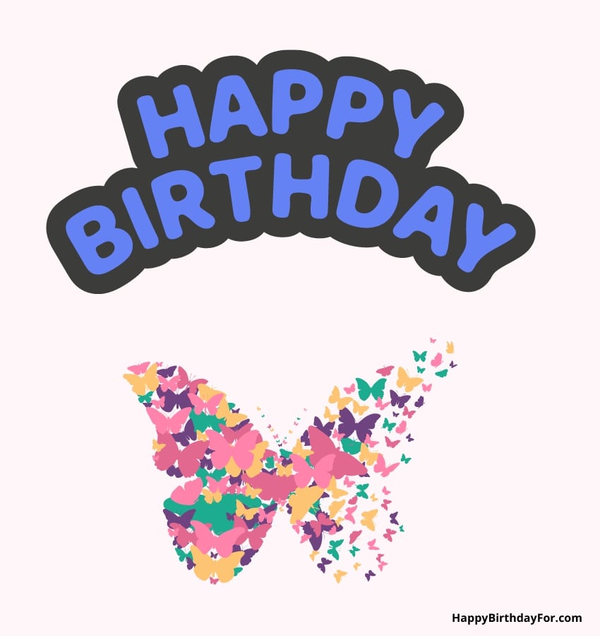 30+ Happy Birthday Images With Butterflies 23 Happy Birthday Image Butterflies