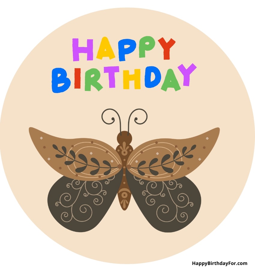 30+ Happy Birthday Images With Butterflies 19 Happy Birthday Image Butterflies