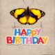Happy Birthday Butterflies Image