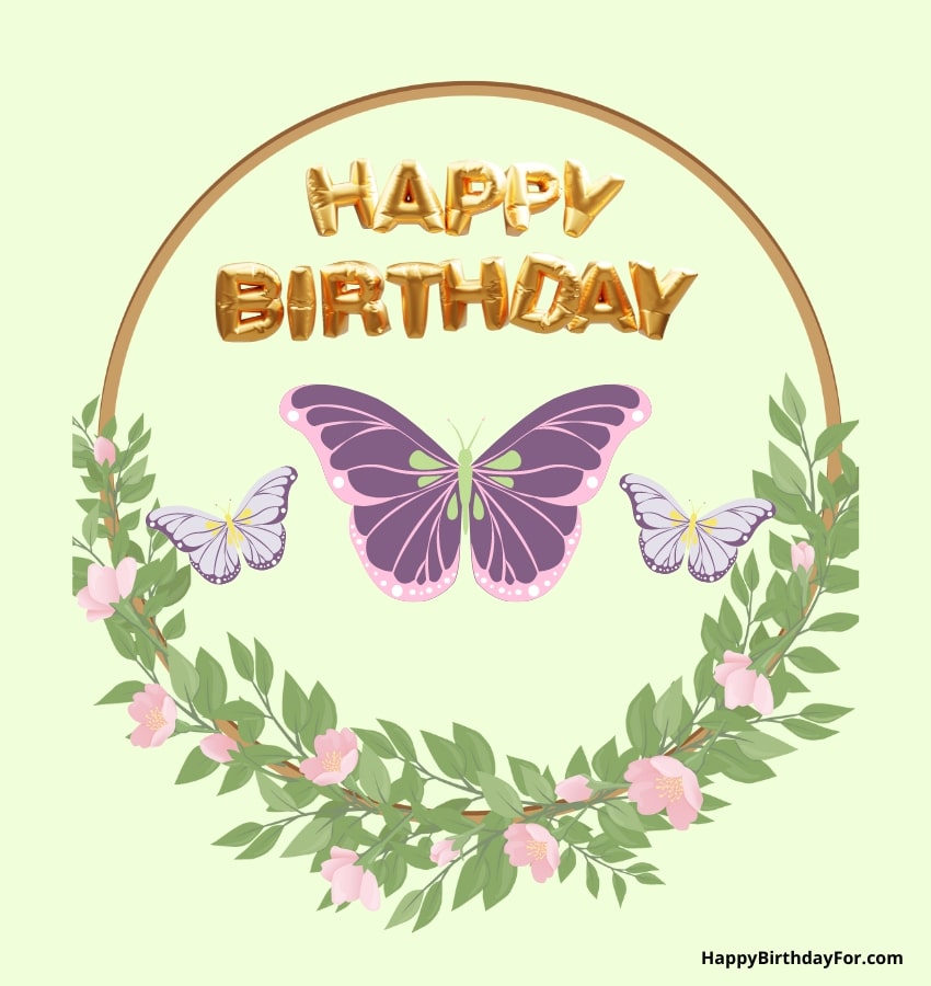 30+ Happy Birthday Images With Butterflies 10 Happy Birthday Butterflies Image