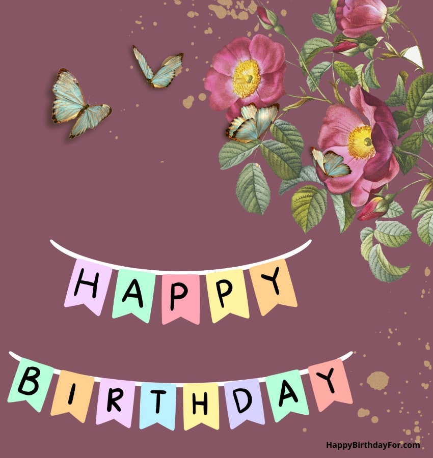 30+ Happy Birthday Images With Butterflies 9 Happy Birthday Butterflies Image