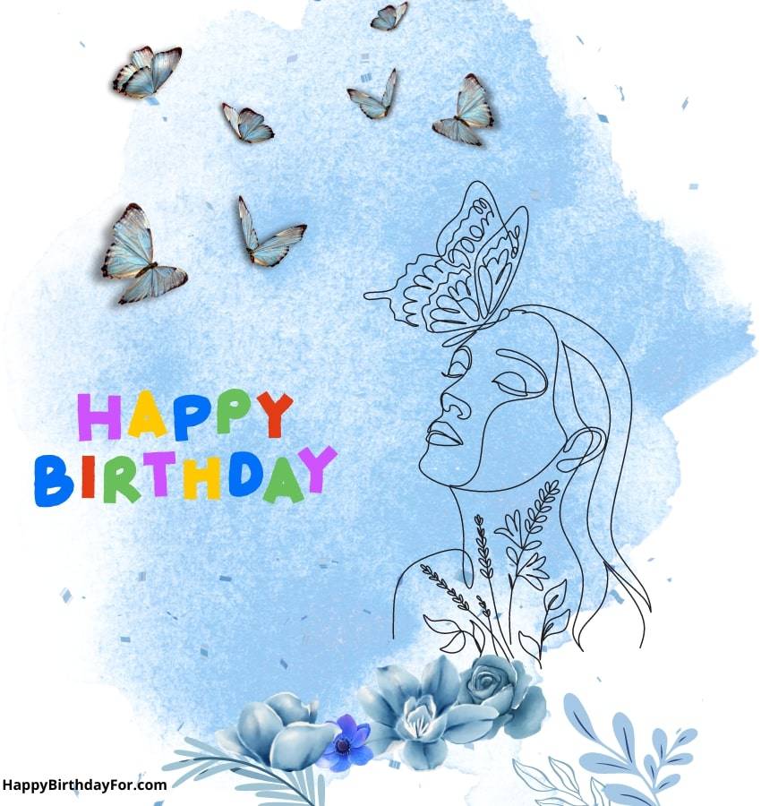 30+ Happy Birthday Images With Butterflies 7 Happy Birthday Butterflies Image